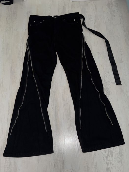 Rick Owens zip up flared pants