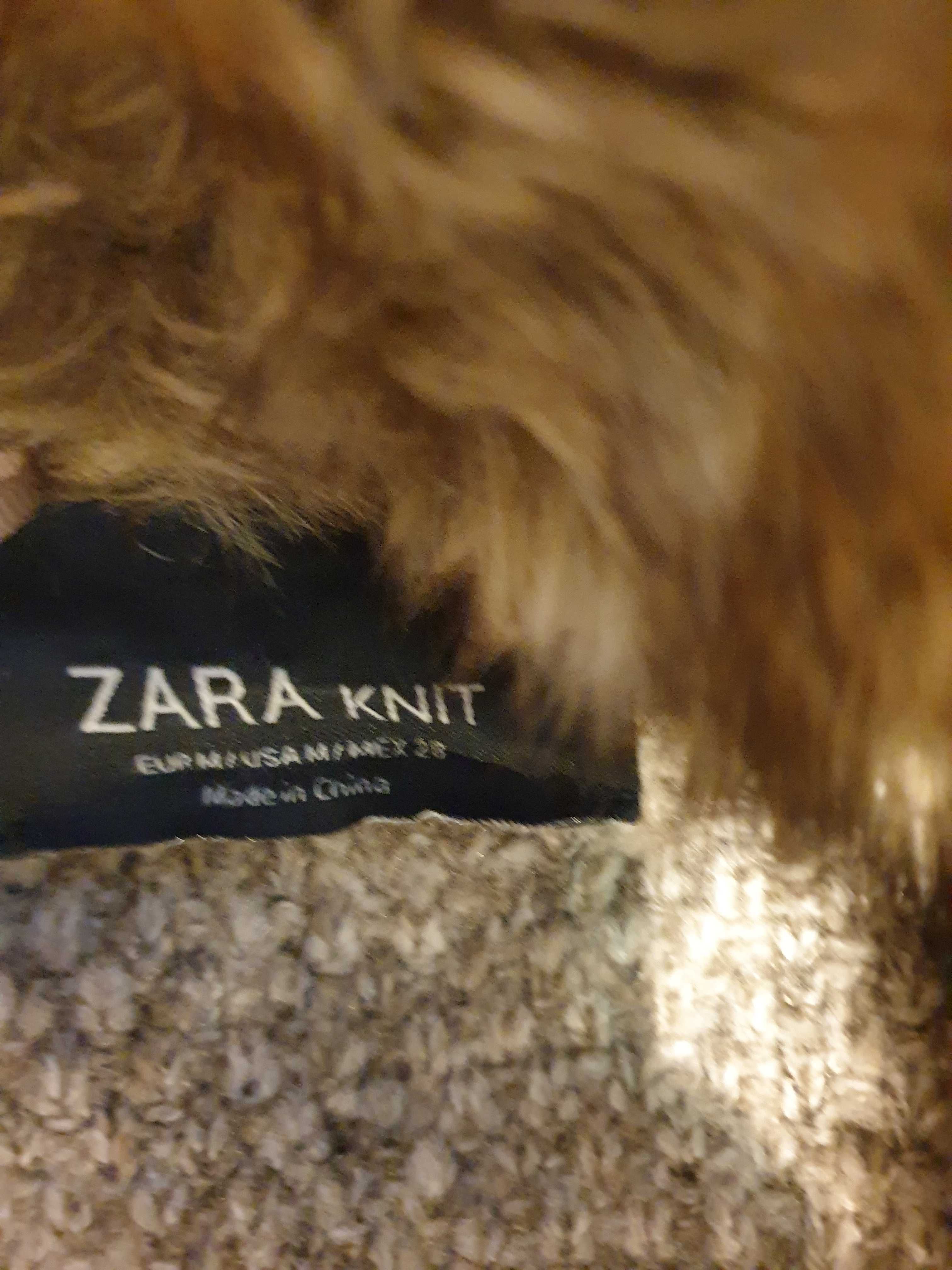 Дамско палто с външни джобове и едно копче, ZARA, размер M.