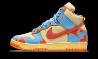 Adidasi Nike Dunk High 1985 Orange Acid Wash