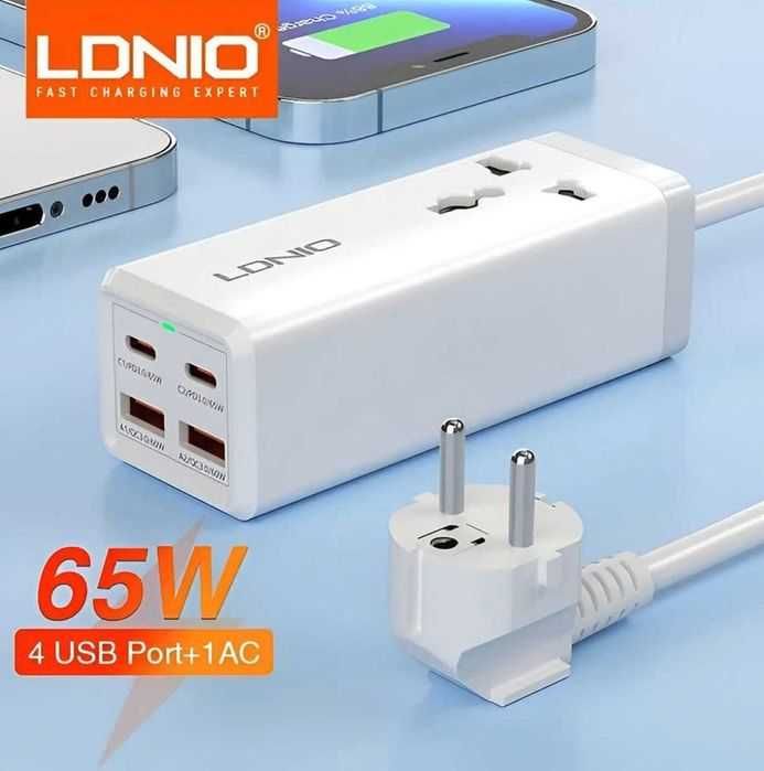 Încărcător prelungitor 2m 65W GaN nou in ambalaj
