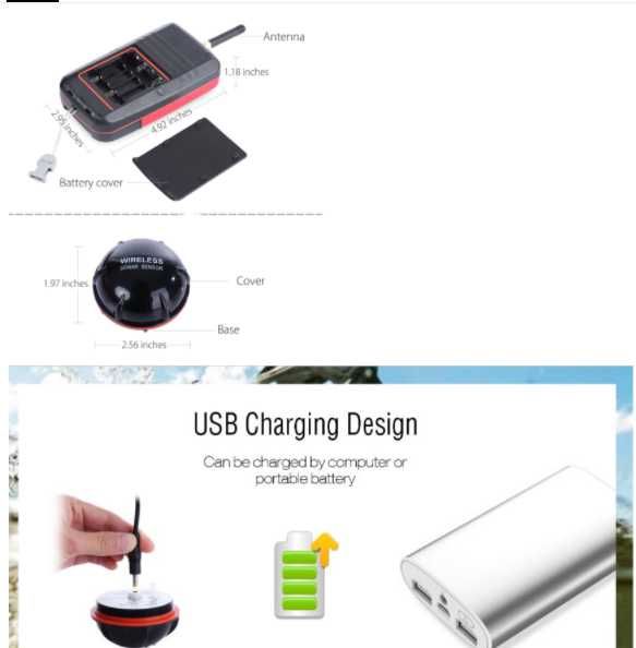 Нов XJ-01 ULTRA 100М БЕЗЖИЧЕН РИБОЛОВЕН СОНАР Модел 2025 12м гаранция