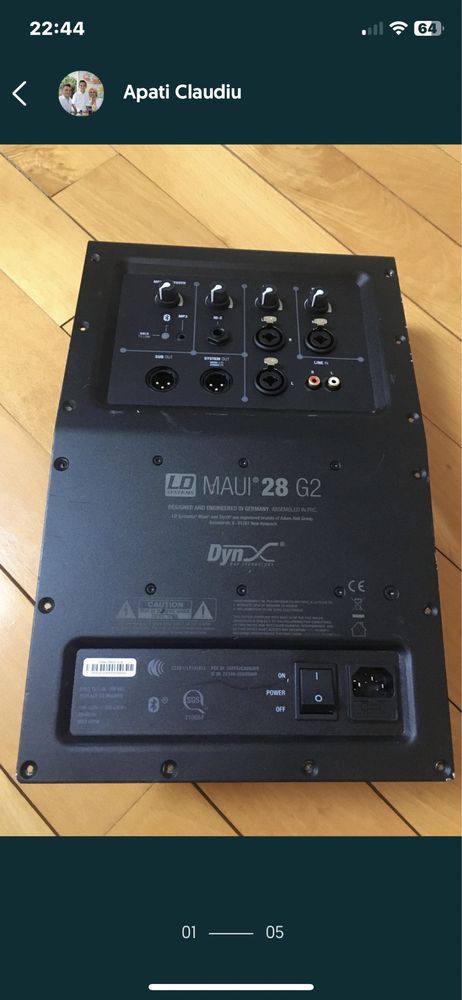 Orga modul bas activ Ld systems maui 28 nu dynacord fbt rcf nexo