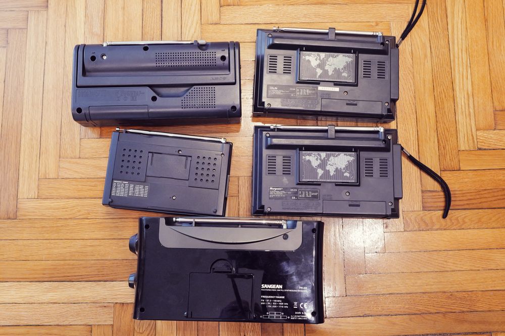 Lot 4 aparate Radio World Sony ICF Sangean PL Grundig Magnum Stato