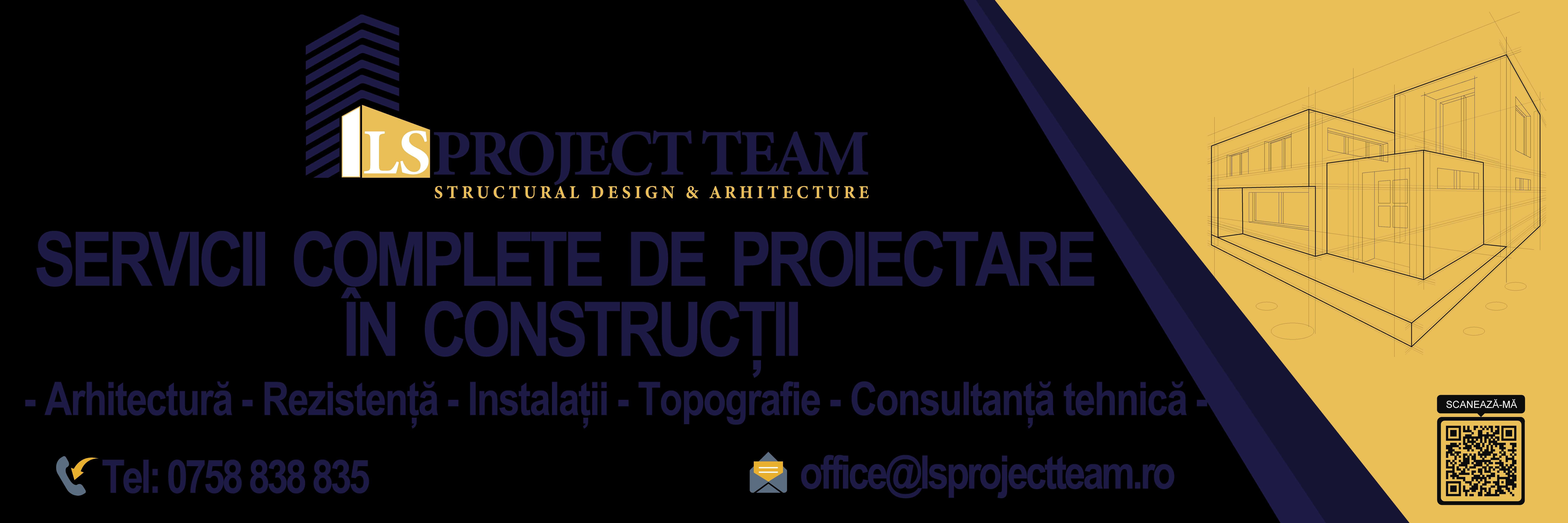 Servicii de proiectare-Arhitectura/Rezistenta/Instalatii/Expertize