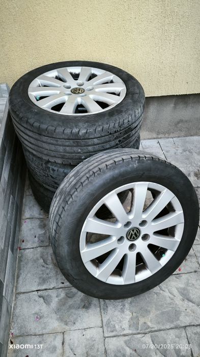 Vand roti aliaj 16" VW (Jante 7jx16 ET45,  Anvelope 205/55 R16 Vara