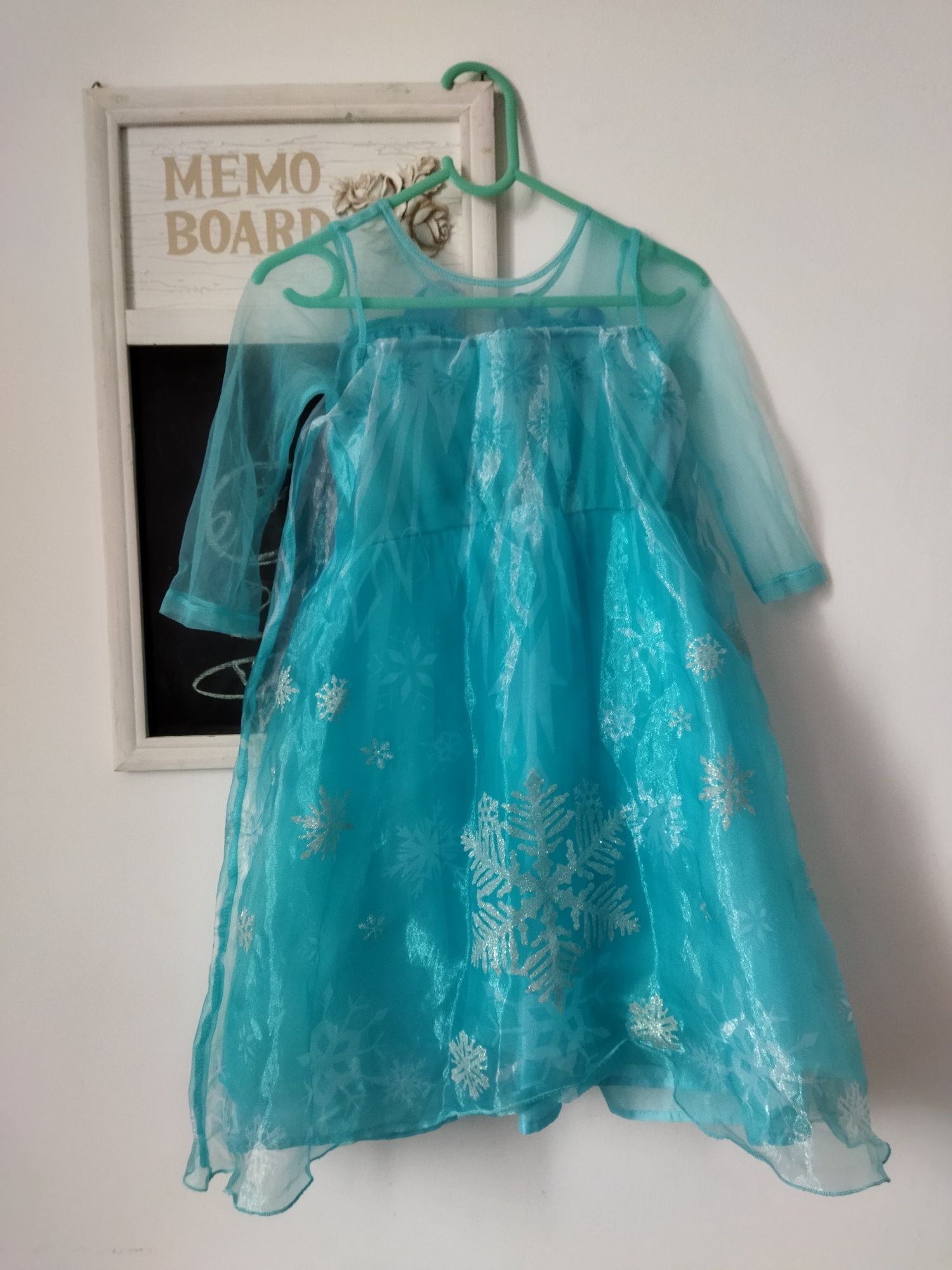 Rochiță H&M Elsa Frozen pentru fetițe 2-3-4 ani mărimea 98/104