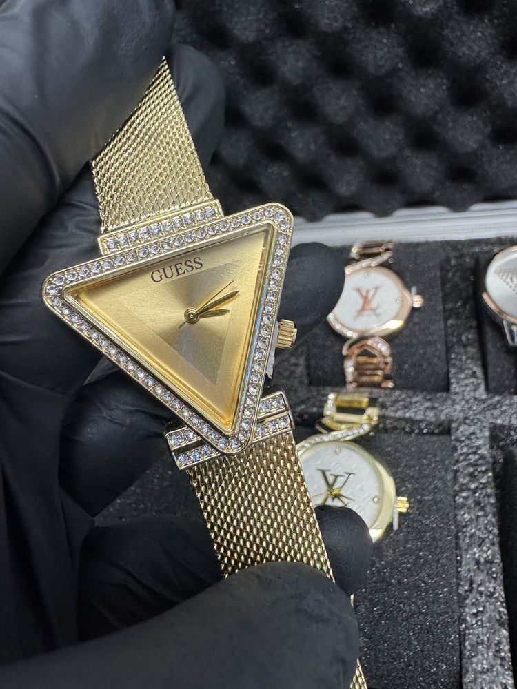 GUESS Ladies Gold Tone Analog Watch