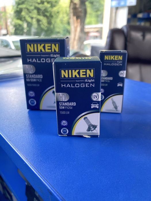 Крушки Халоген NIKEN H7 H4 H1 // Нови халогенни крушки