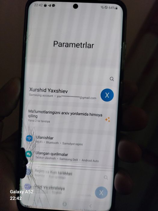 Samsung S20 Ultra ekran singan