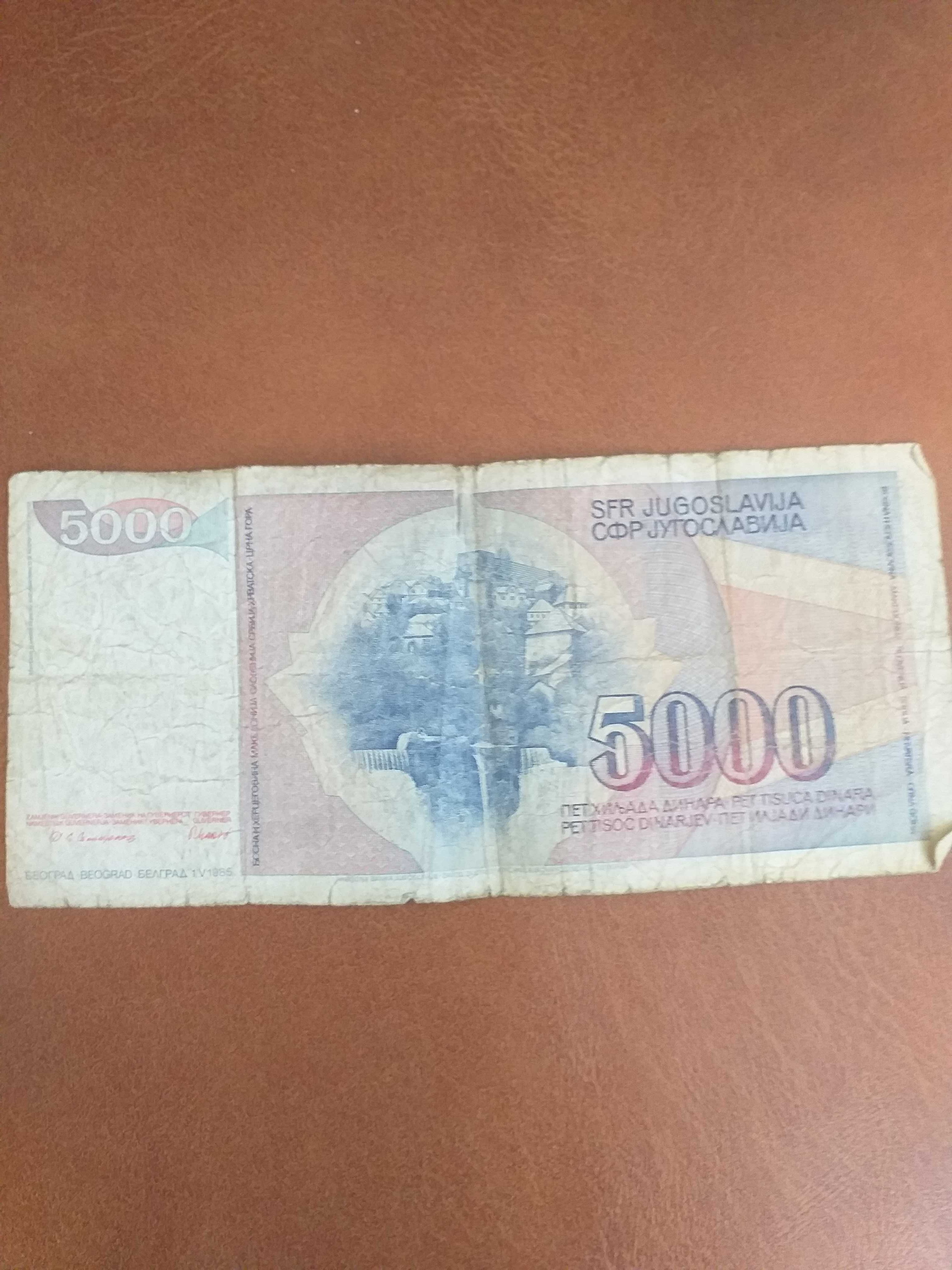 Bancnote vechi Iugoslavia