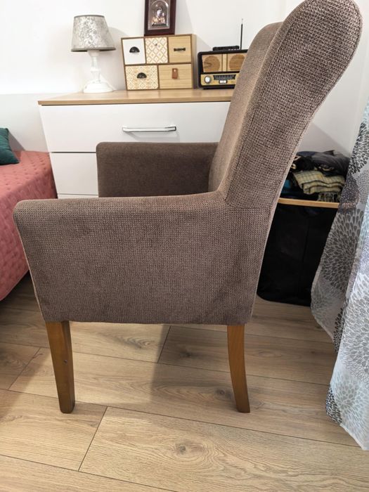 кресло, фотьойл кафяв цвят