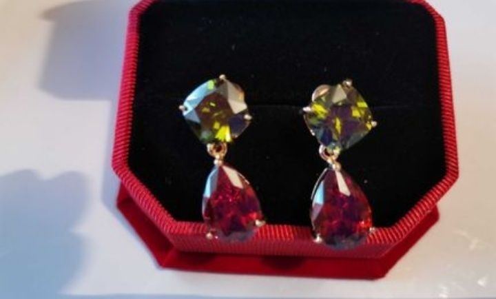 cercei placati cu aur galben