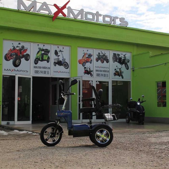 Електрическа Триколка A6 LUX+ 1000W BLUE