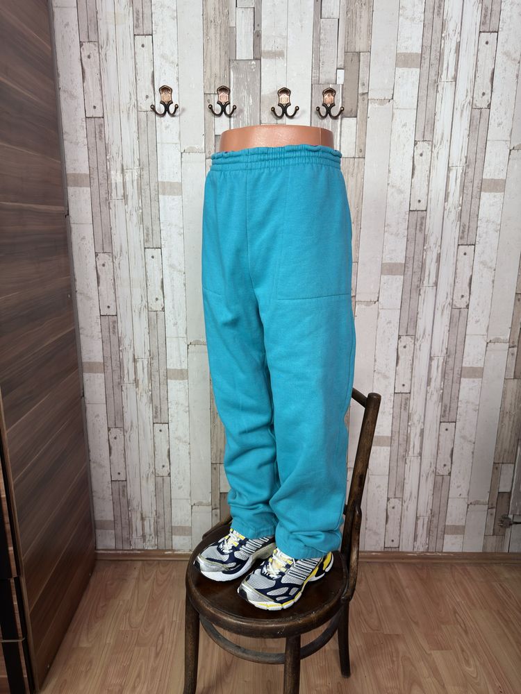 Pantaloni pants sweats joggers Columbia vintage regular bumbac turcoaz