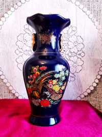Винтажная китайская ваза для цветов кобальт,высота 25 см.