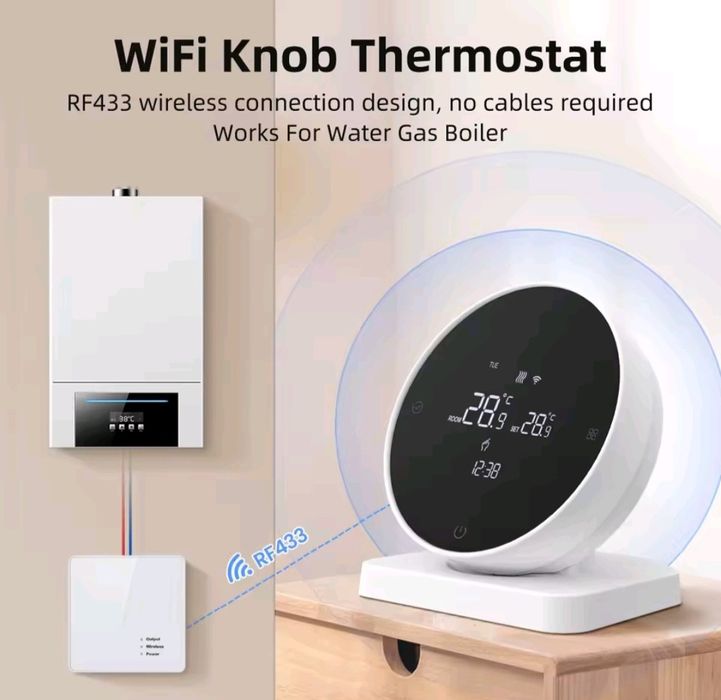 Nou Sigilat Termostat Centrala Ambient Wirreles WiFi Smart Fara fir