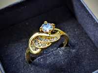 Златен дамски пръстен от медицинско злато (медицинска стомана) Нов
