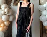 Елегантна къса черна рокля за повод Lucy Fashion