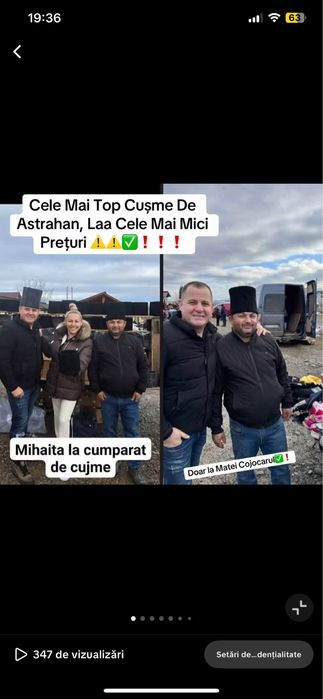 Cușme de astrahan Traditionale