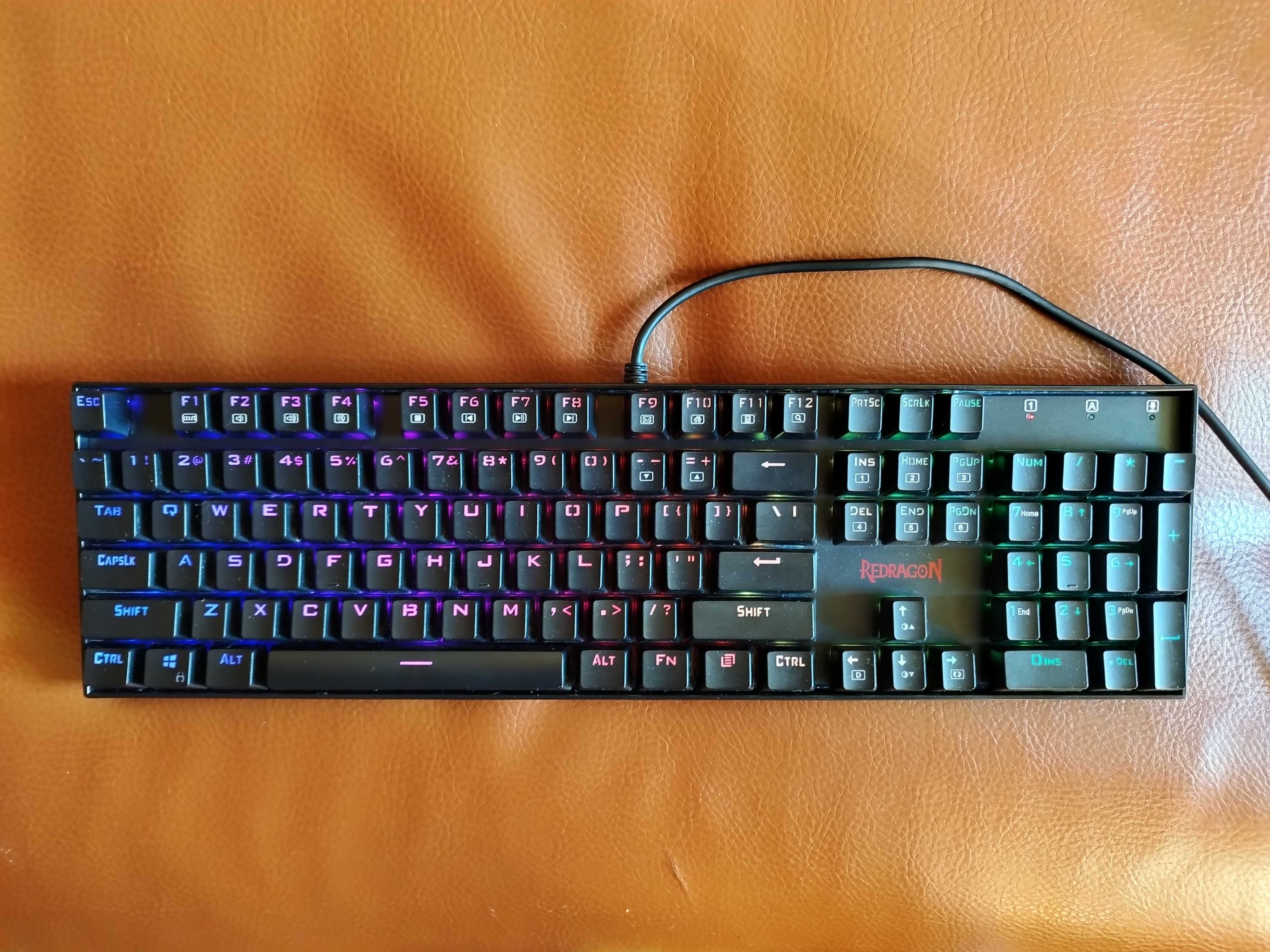 Геймърска Клавиатура Redragon K551 MITRA RGB Червени switch-ове