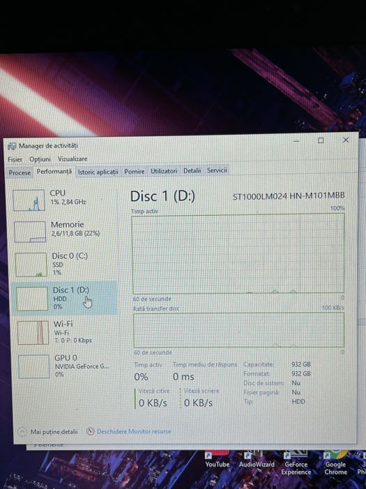 Laptop gaming| 17,3 inch| procesor i7| 12gb ram | ssd 128gb+hdd1 terra