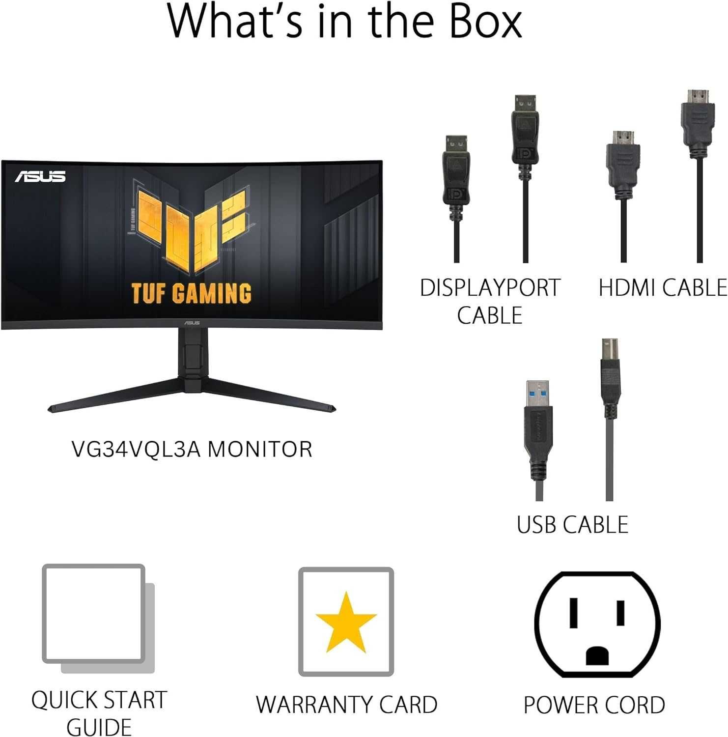 [НОВЫЙ] Монитор ASUS TUF VG34VQL3A | 34" 3K 180Hz Curved VA