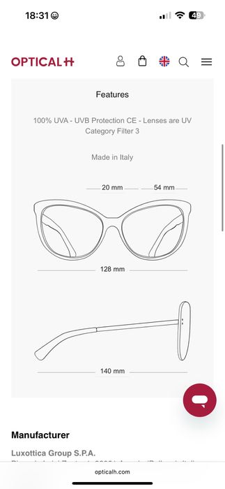 Ochelari dama originali Chanel Cat Eye stare impecabila 10/10