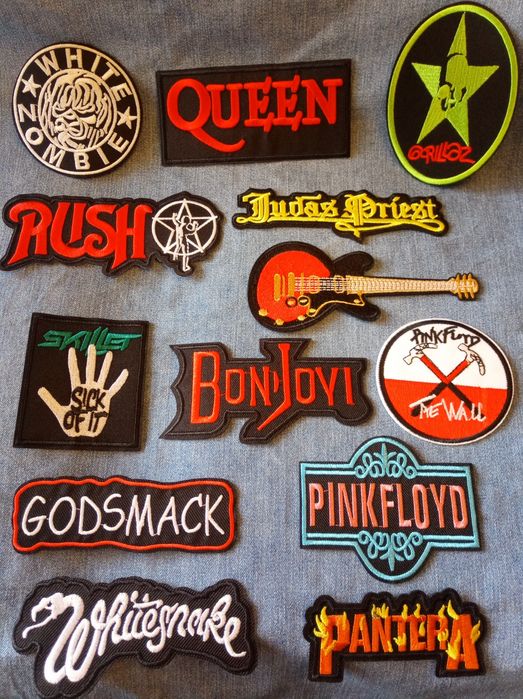 Нашивки бродирани, Rock значки