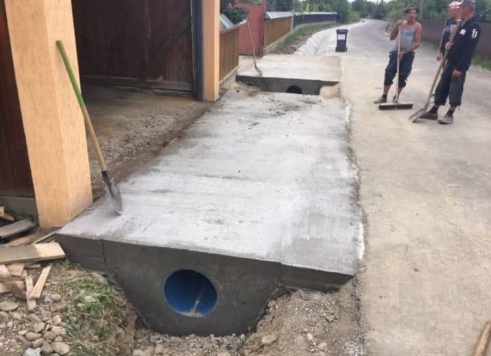 Rigole betonate, rigola de acostanent, podete, canalizari