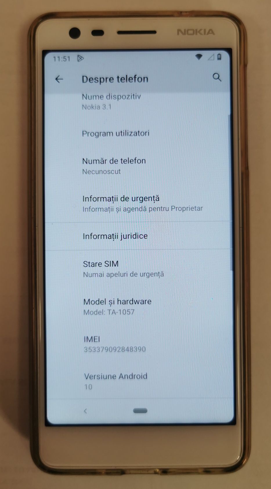 Telefon Nokia 3.1 Android 10