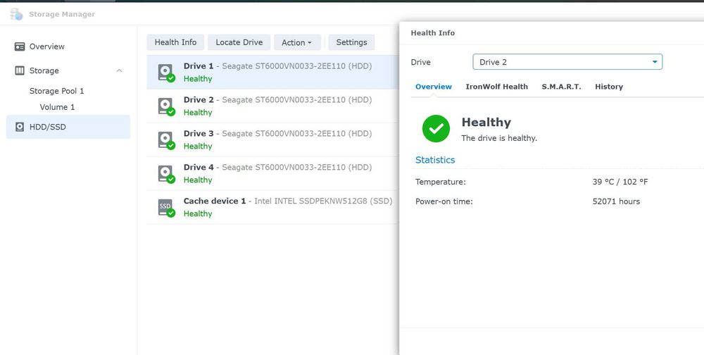 NAS Synology RS1619xs+ cu 24TB IronWolf + SSD cache