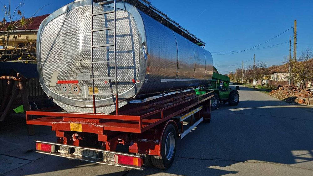 Remorca cisterna agricola inox
