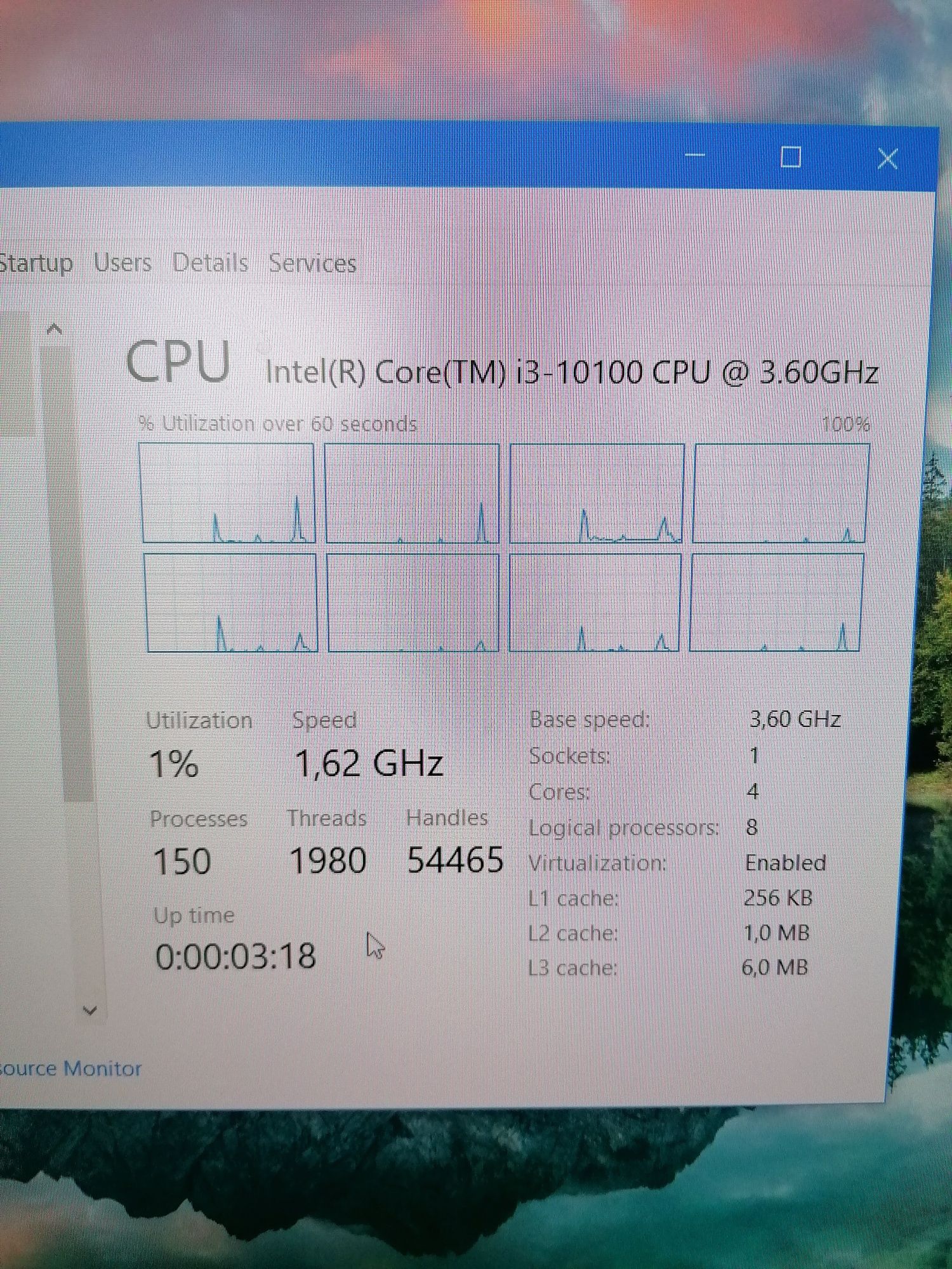Procesor CPU Intel Core I3 10100 3.6Ghz LGA 1200