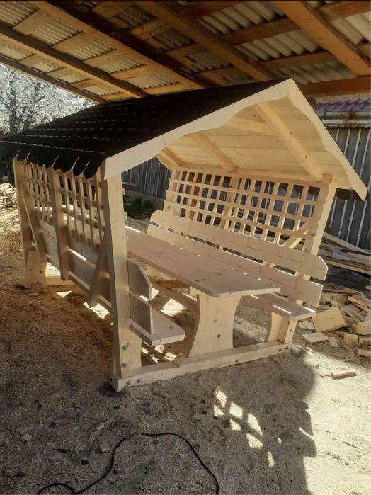 Foisoare lemn masiv parc,gradini strand