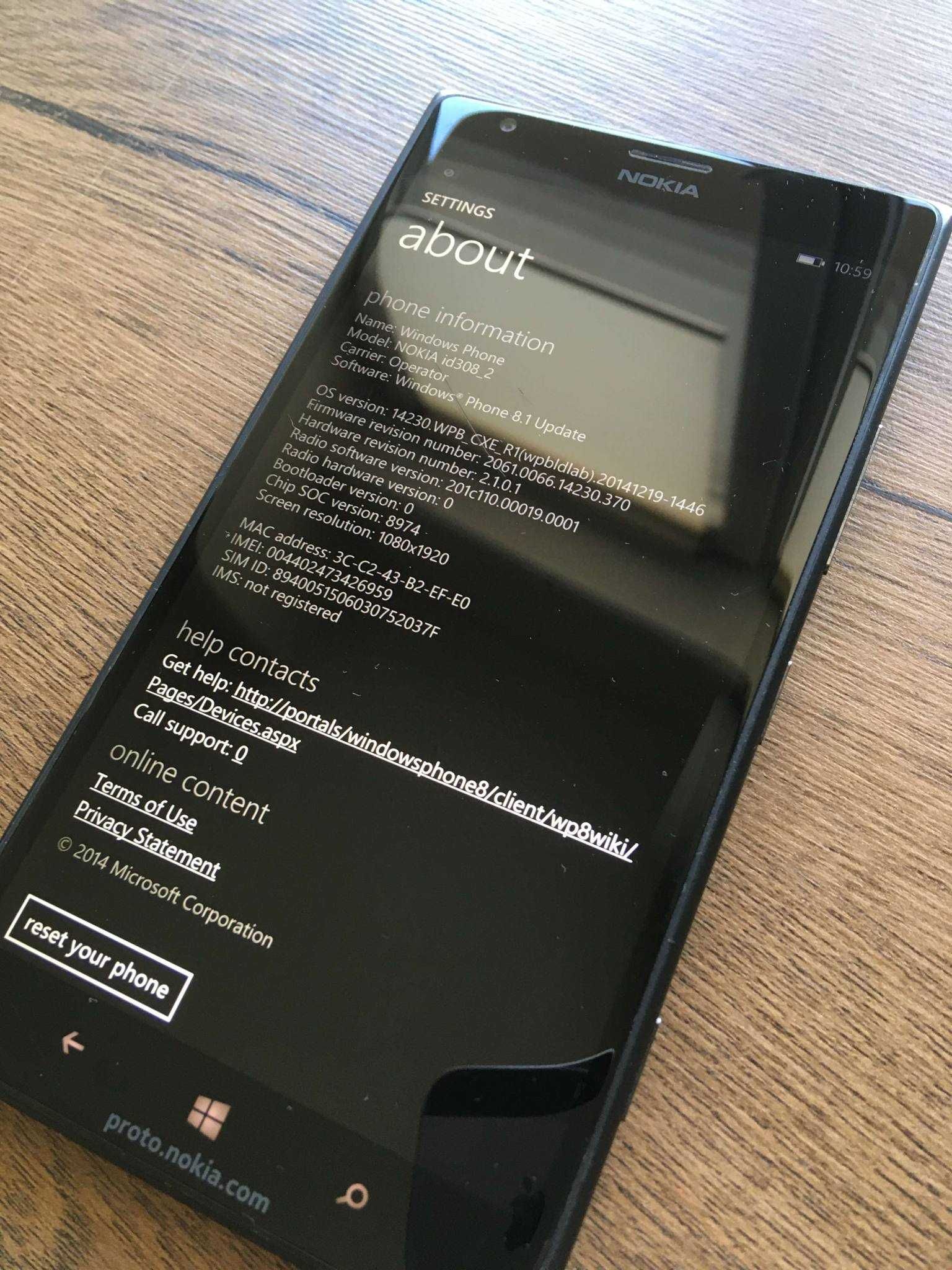 Nokia 1520 Lumia 4G, Black prototip unic