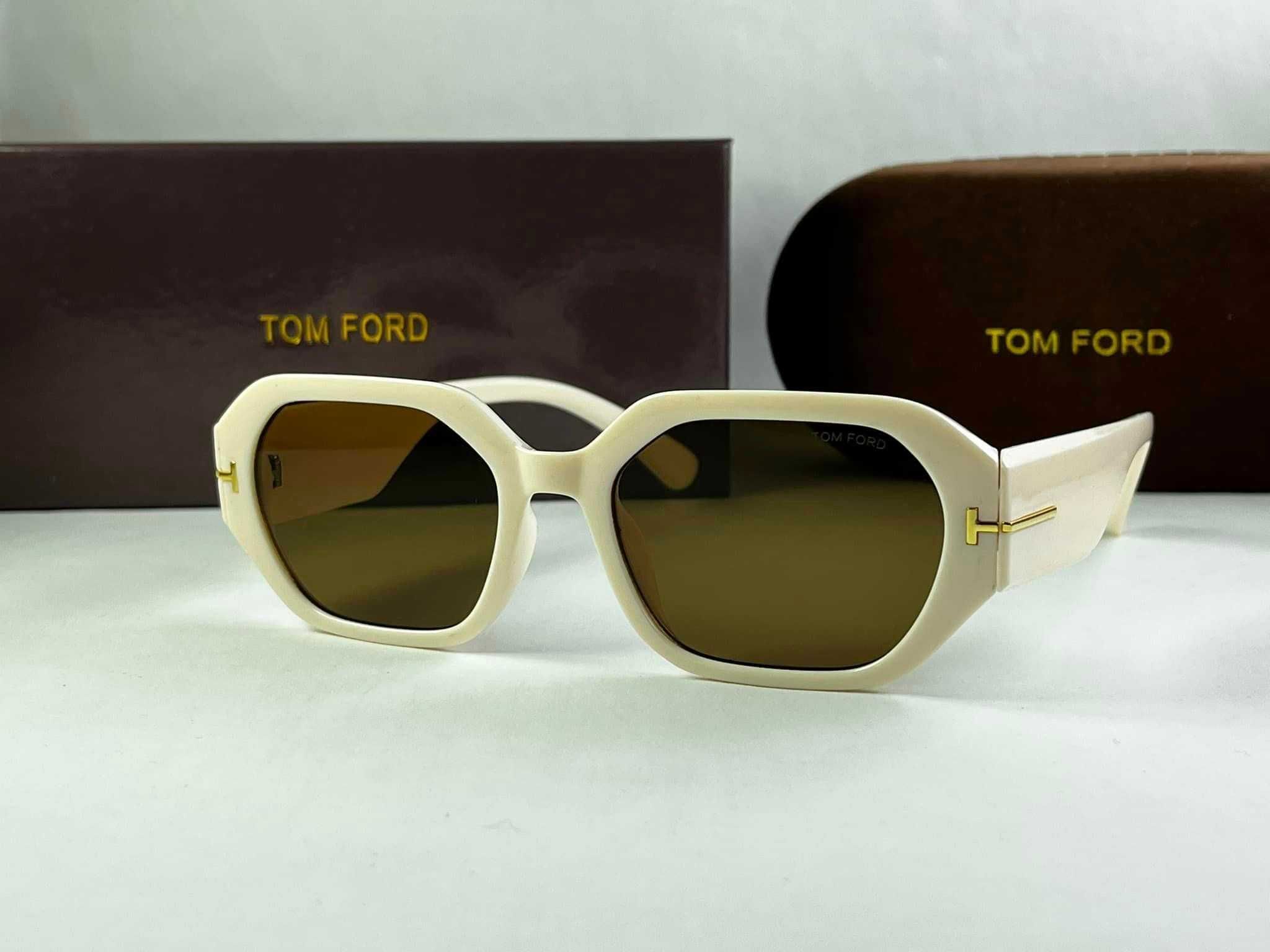 Слънчеви очила Tom Ford Sunglasses Правоъгълни Черни УВ400 защита