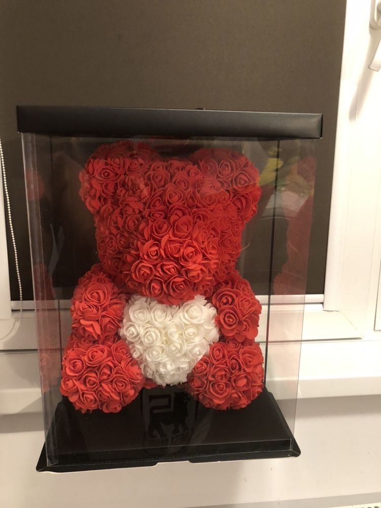 Urs ursulet cadou din trandafiri ideal sotie iubita viitoare prietena