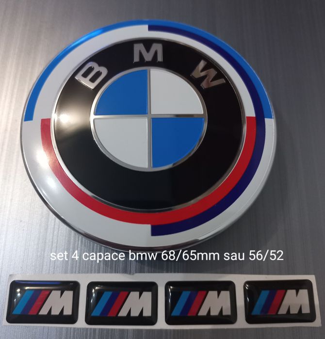 Set 4 capace si stikere M pentru jante aliaj - BMW