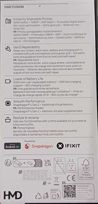 HMD Fusion Чисто нов с Гаранция