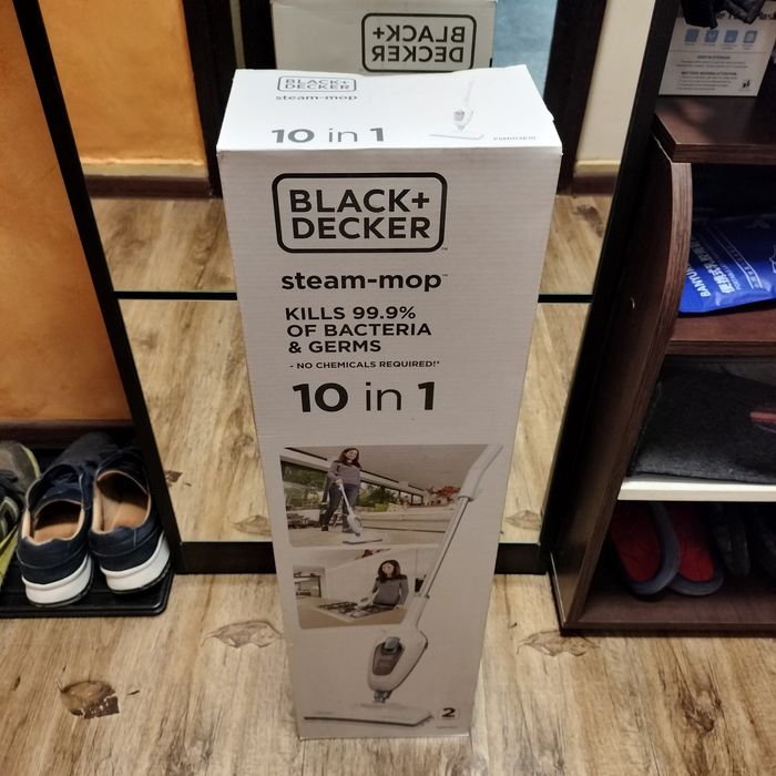Mop cu aburi 10 in 1, BLACK & DECKER FSM13E10-QS, 0.38l, 1300W