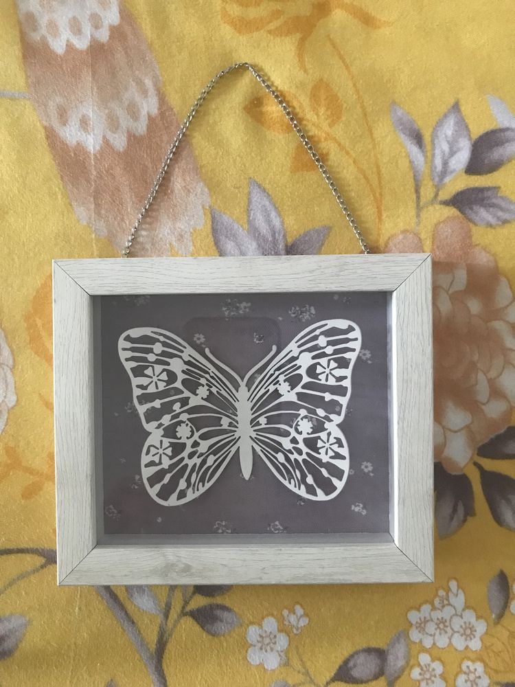 Tablou cu fluture 15 x 13 cm