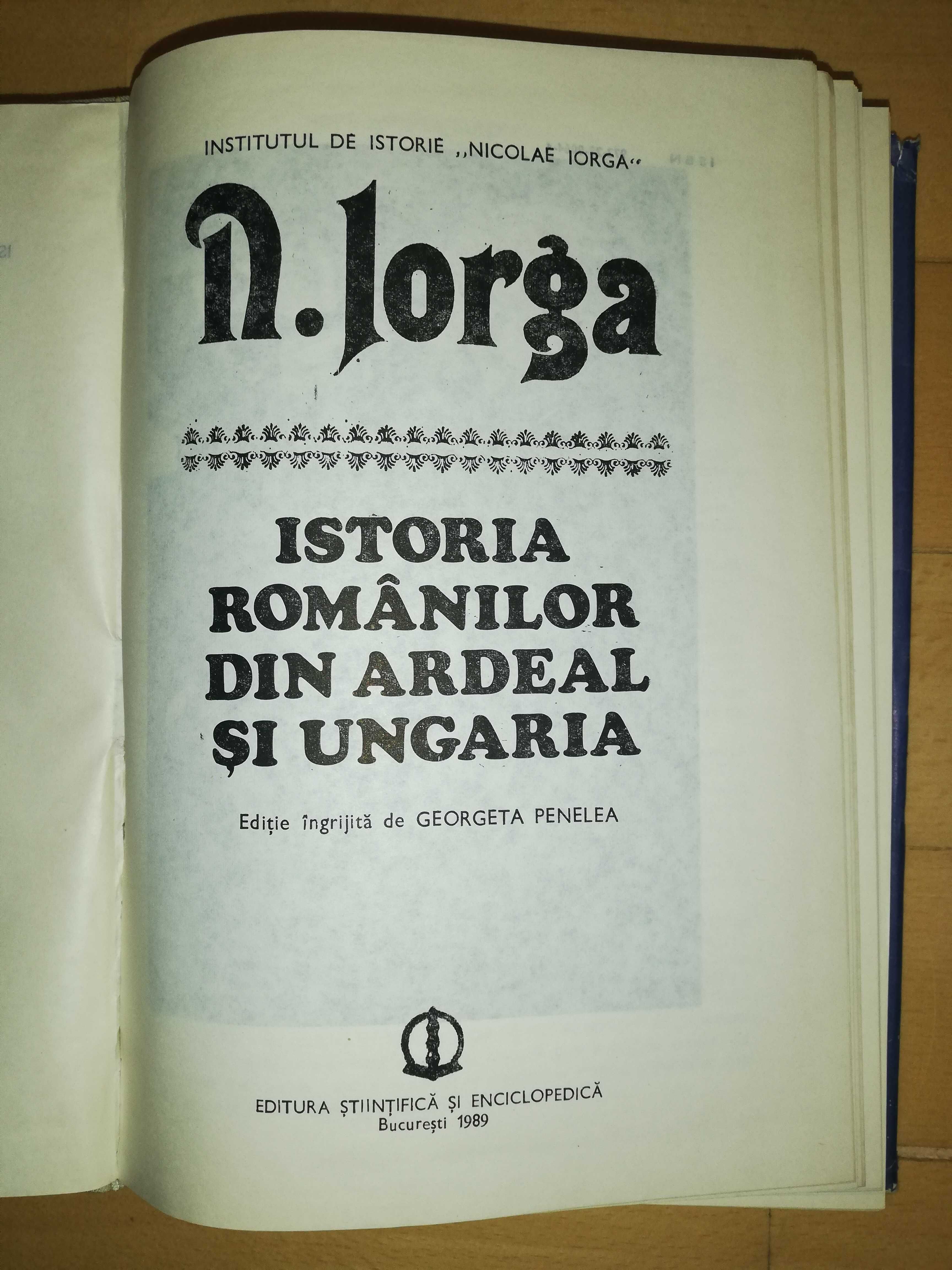 Nicolae Iorga - colectie carti istorie