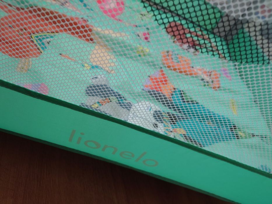 LIONELO MILLE Patut de calatorie si tarc de joaca 2 in 1 100x100 cm