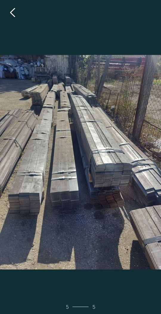 Продавам метални шини 4мм.деб.