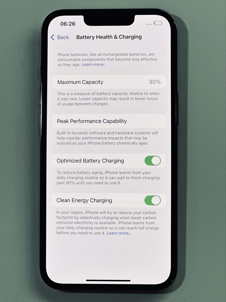 iPhone 13 Pro Grey 256GB 92% battery