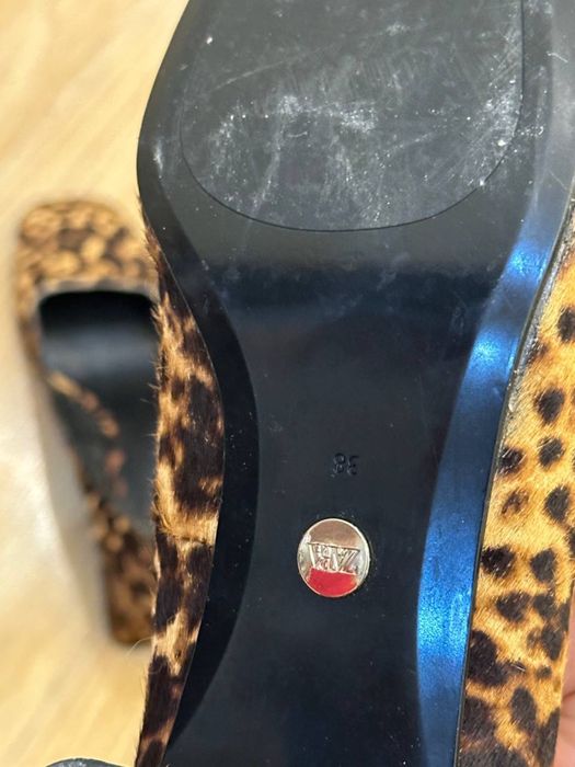 Леопардовые туфли zara