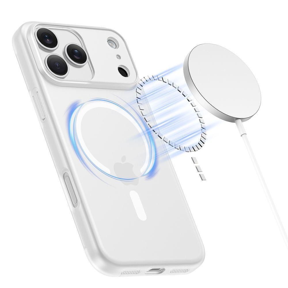 Калъф tech-protect magslim magsafe за iphone 17 pro в матово бяло