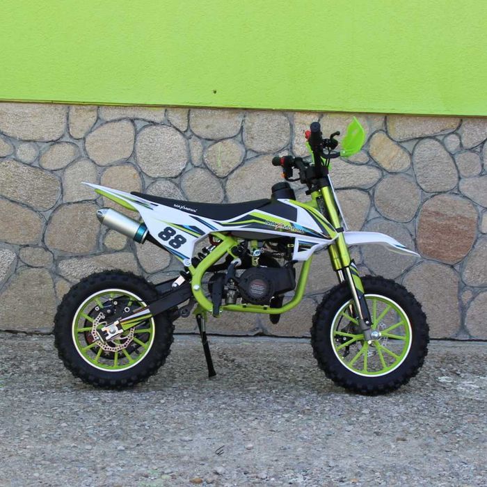 Детски Кросов Мотор 50сс кубика MaxMotors Green с електрически стартер