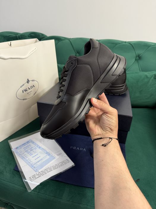 Adidasi Prada piele naturala 100% Full Box colectie noua