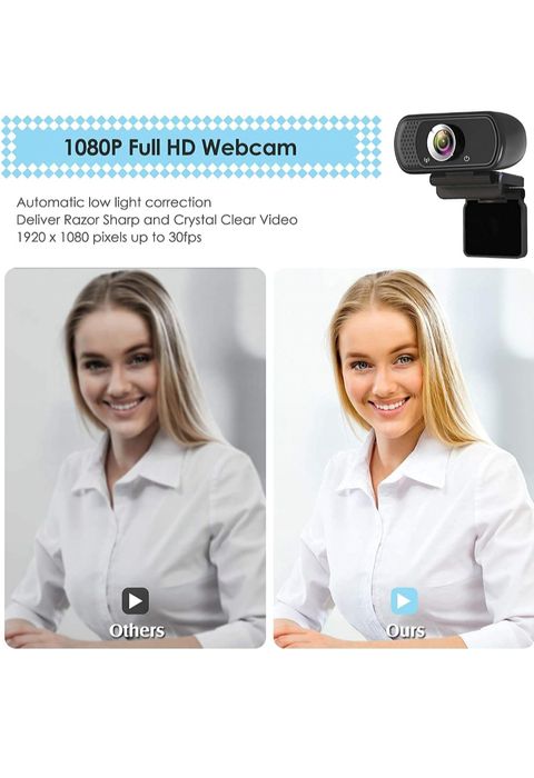 Cameră video full HD cu tripod.